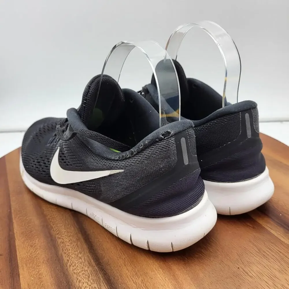 Nike Womens‎ Free RN Running Shoes Womens Size 9 831509-001 Black White Trainers